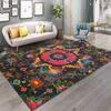 Bohemian Vintage Mandala Area Rug Anti-Slip Carpet Machine Washable Carpets for Living Room Kitchen Bedroom Floor Mat