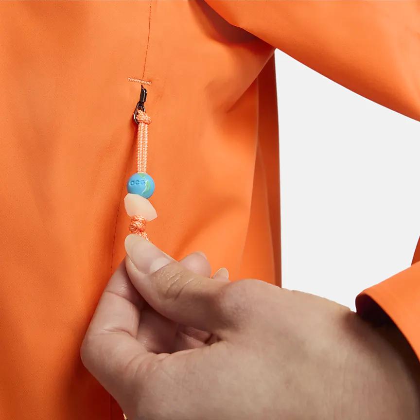 Nike ACG Storm-FIT Cascade Rains Solid Color Hooded Waterproof Loose Long Sleeve Jacket Women Jackets Orange DV9522-885