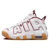 Детские кроссовки Air More Uptempo GS White Team Red Gum Gum-Светло-Коричневые FJ2846-100
