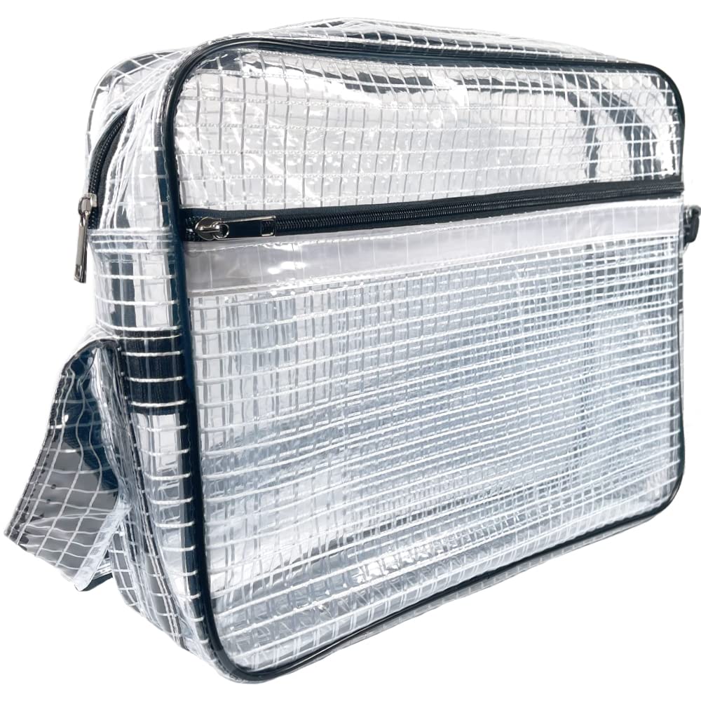 Engineer Bag LL Size 40 X 30 X 10cm Transparent Tool Bag Shoulder Bag Clean Room Bag for Work Engineer Clear Bag Clear Bag Antistatic Clean Bag Large