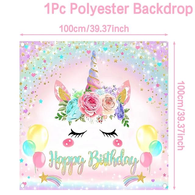 Единорог, украшение для дня рождения, детский единорог, одноразовая посуда, тарелки, чашки, салфетки, детский душ, принадлежности для дня рождения для девочек