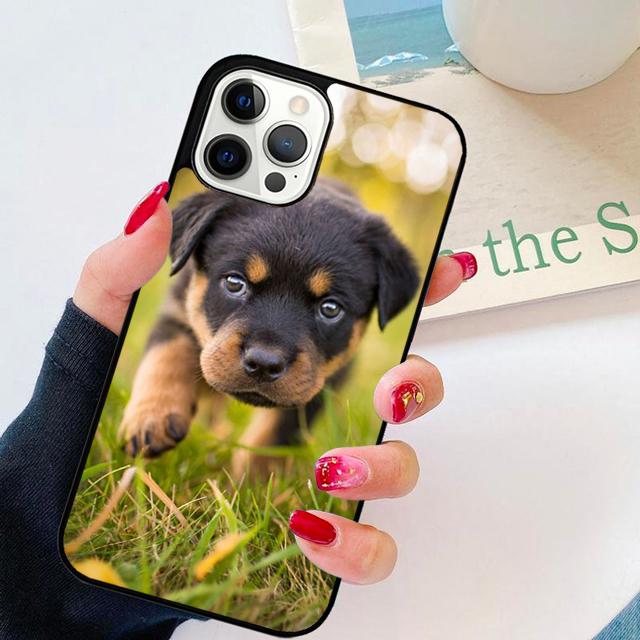 Милый Щенок Собаки Ротвейлер Чехол Для Телефона Для Для iPhone 17 Air 16 15 11 12 13 14 Pro Ma Plus coque