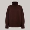 Autumn Winter Women Solid Turtleneck Knitted Sweater Pullovers Fashion Female Long Sleeve Loose Oversized Jumper