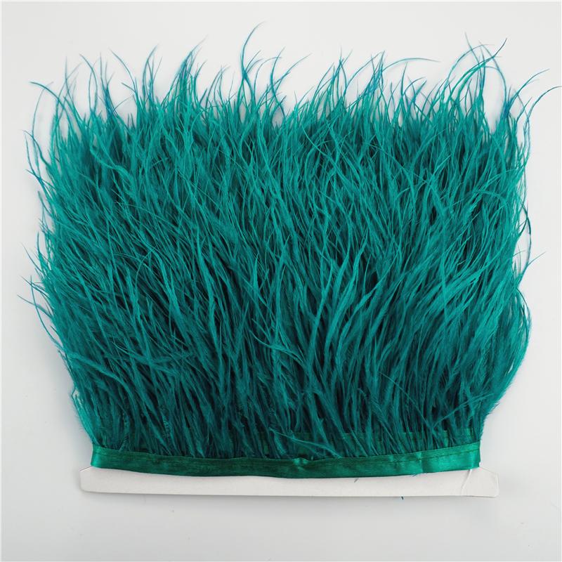 Перо 8-10 см Отделка страусиными перьями для шитья и рукоделия Черная перьевая бахрома для украшения юбки Натуральные перья Ленточная бахрома