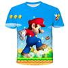 MINISO Child Game Super Mario Bros T Shirt Kids Boy Cartoon Clothes Tops Tees Boys T-shirt Luigi Mario T-shirts Children's Short Sleeve