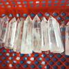 Natural White Clear Quartz Crystal Point Healing Wand Mineral Ornament Specime