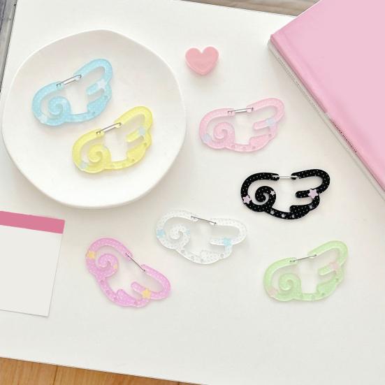 Акриловый брелок с крючком-клипсой, легкая подвеска-украшение, брелок для ключей, шарм для сумки/автомобиля, аксессуар для рюкзака