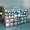 100PCS Fashion Plastic Christmas Ball Set 8cm 20 Colors Christmas Tree Balls Suspensable Xmas Baubles Storefront