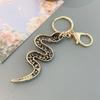 Mixed Color Snake Lucky Pendant Sparkle Zodiac Snake Year Key Ring  Couple