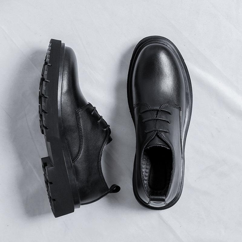 Spring And Autumn Casual British Korean Edition Trend Thick-Soled Height Increasing Small Leather Shoes Business Dress Men'S Leather Shoes 7957-R