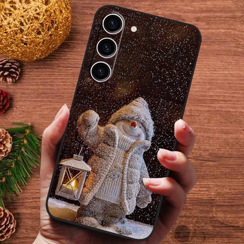 Рождественская расписная обложка для Samsung Galaxy S25 Ultra S25Plus Чехол Силиконовый Мягкий Фундас для Samsung S25 Plus Чехол для телефона s 25