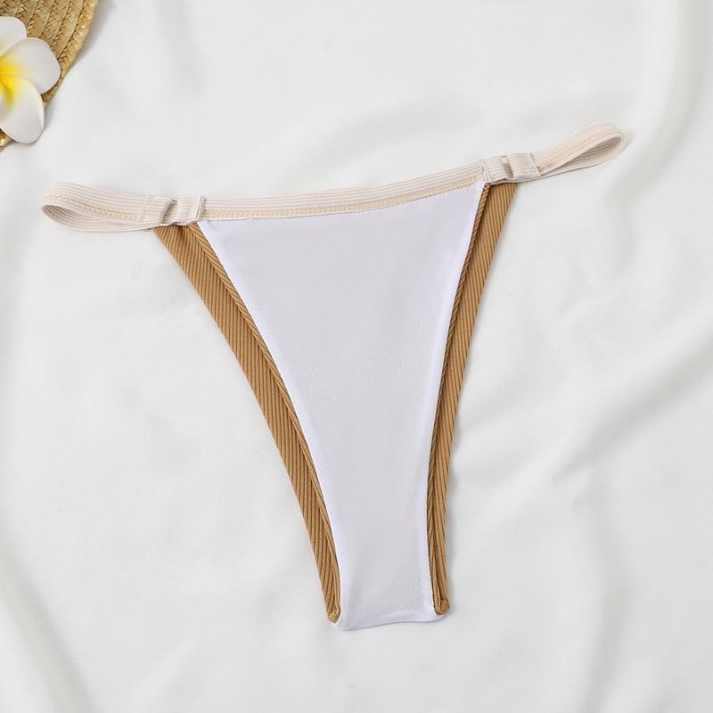 Asymmetric Thong Bikini Set 2025 Female Patchwork Brazilian Push Up Swimsuit Women Swimwear Bandage Bathing Suit