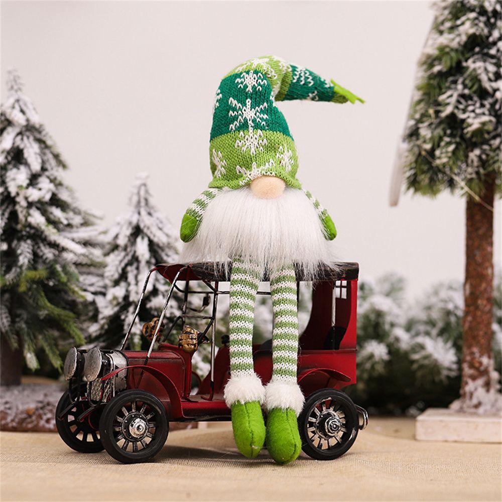 Festival Ornaments Decoration Celebration Gift Old Man Rudolph Glowing Elf Dwarf Goblin Lights Doll
