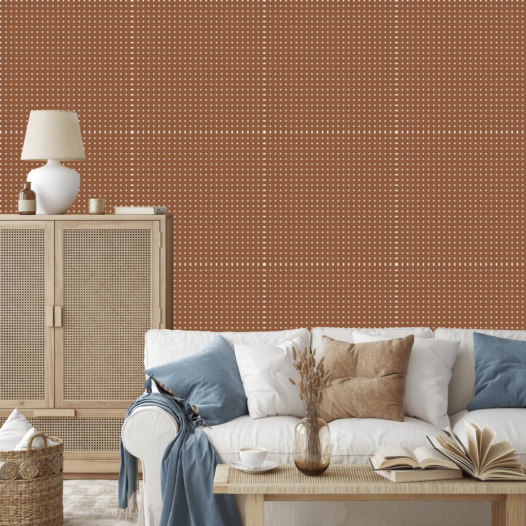 Orange Dots Wallpaper, Orange Background for Living Room and Bedroom 50x1000