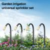 Automatic Irrigation System Irrigation Hose with 360-Degree Adjustable Nozzles Drip Irrigation System Kit with Connectors Cutter Ties for Garden