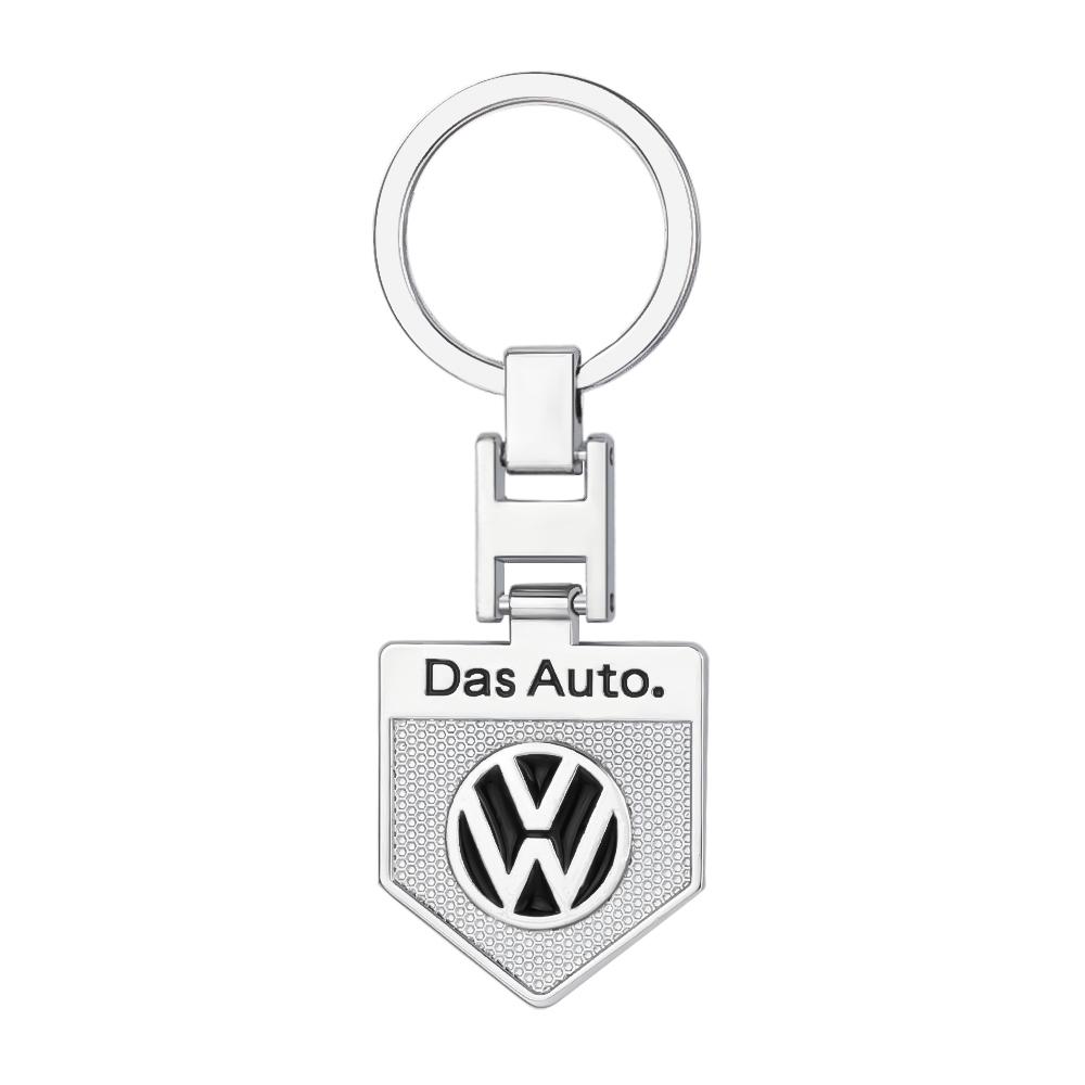 Metal/Leather Car Key Ring Braided Rope Key Case Key Chain For Volkswagen Golf 7 Caddy Passat CC Lavida Sagitar Scirocco Tiguan