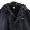 Nike 90-е 00-е Белый ярлык Старый логотип на спине Куртка для разминки XL черная Подкладка на спине Мужская Б/У
