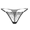 Sexy Floral Thong Ladies Panties Embroidered Mesh Yarn Perspective Women Underwear T -back G-String K74