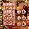 36pcs Round Shape Ball Ornaments 3cm Xmas Tree Pendants New Xmas Tree Topper  Party  Decor