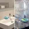 Multifunction Soap Holder Bathroom Soap Box with Drain Storage Rack for Shower Kitchen Sink Accessories
