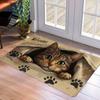 Водонепроницаемый кухонный коврик с принтом кошки, нескользящий, с толстой мягкой подкладкой для комфорта и против усталости