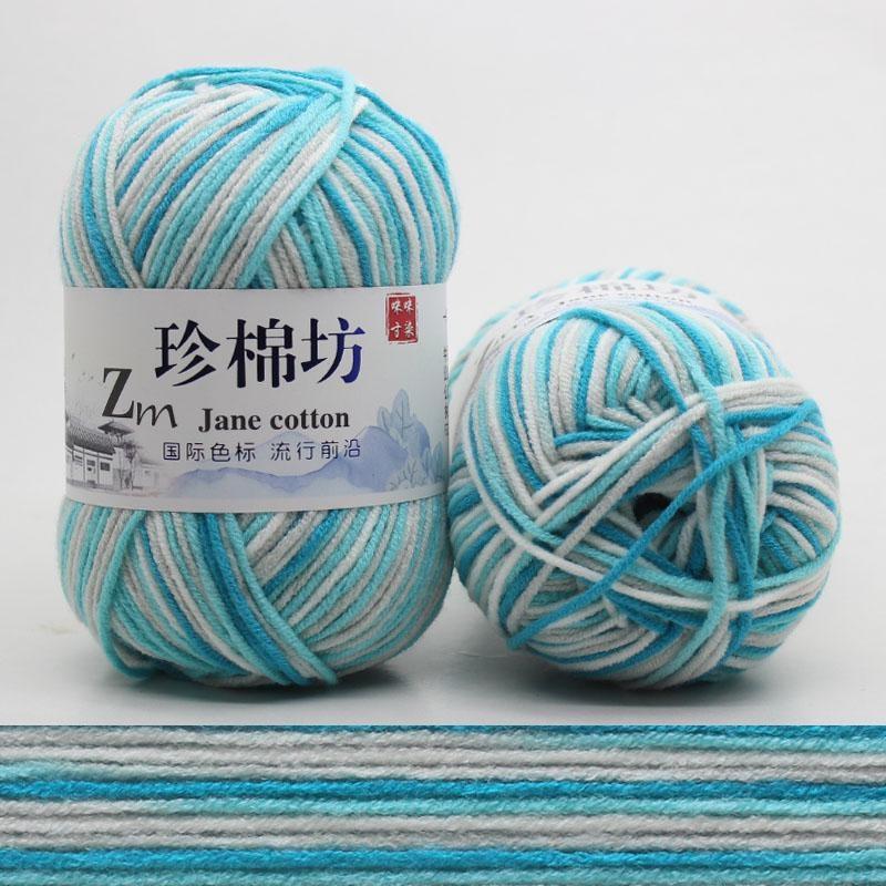 10 шт. Конфетный цвет DIY Плетеная корзина Хлопковая пряжа Ручное вязание Крючком Плед Тряпичная кукла Пряжа для вязания крючком