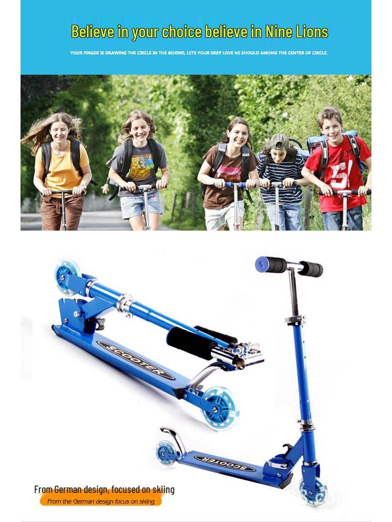 Регулируемая Складная Лыжная Машина для Детей: Модель двойного назначения для снега и земли с колесами и скейтбордом