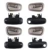 Car Inside and Outside Door Handle For Chevy Prizm Toyota Corolla Front Rear Passenger Driver Side Replace 6922002030 6920602050