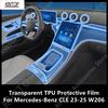 For Mercedes-Benz CLE 23-25 C236 A236 Car Interior Center Console Transparent TPU Protective Film Anti-scratch Repair Accessory