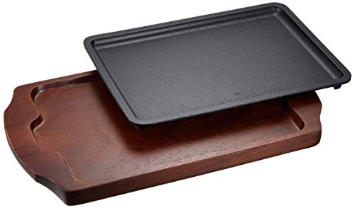 Чубу Корпорейшн Тарелка для стейка Токива, Прямоугольная форма, Большая, 9,1 x 6,5 дюйма (230 x 165 мм), Внутренние размеры (Ш х Г х В): 8.5 x 5.8 x 0.3 дюйма