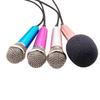3.5mm Portable Stereo Studio Mic KTV Karaoke Mini Handheld Microphone For Smartphone Laptop PC Desktop Handheld Audio Microphone