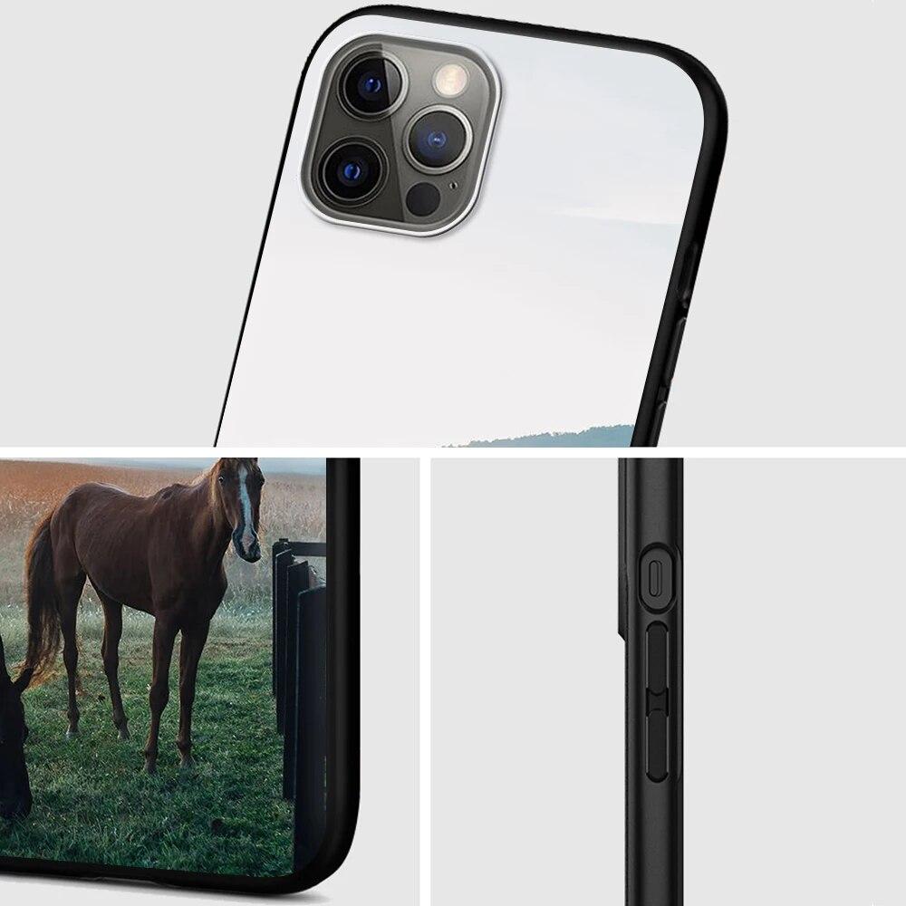 Чехол для телефона «Бегающая лошадь» для iPhone Samsung Galaxy Redmi Xiaomi Oppo OnePlus Note SA 7 8 9 10 11 12 13 14 20 21 22 23 53 54 Pro Max Ultra TPU Soft