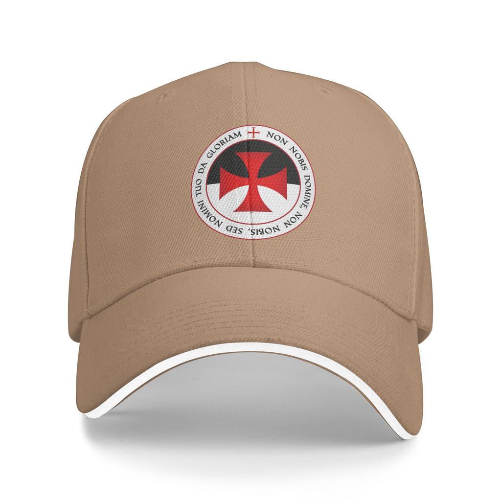 Custom Punk Unisex Templar Cross Knights Baseball Cap Adult Crusader Religion Adjustable Dad Hat for Unisex Women Sports