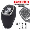 Ручка КПП из натуральной кожи 6МТ 43711F2300 Для Hyundai Tucson TL 17-20 Elantra AD Solaris Accent I20 I30 Venue 43711-F2300