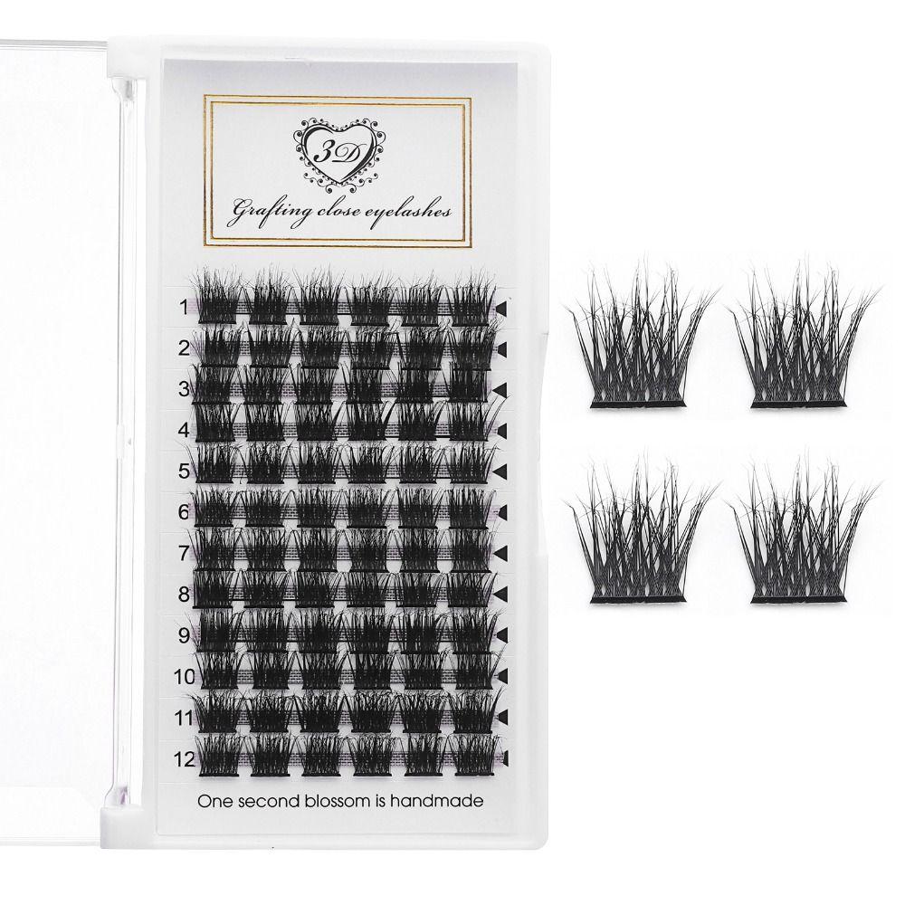 Искусственная норка, отдельные кластерные ресницы, эффектное наращивание ресниц своими руками, кластеры женских ресниц