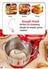 Biolomix Stand Mixer, 1200W DC Quiet Motor 6L Stainless Steel Bowl, 6+Pulse Speeds Electric Kitchen Mixer with LCD Timer, Dough Hook, Beater, Whisk