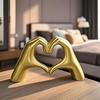 European Style Simple Two-hand Love Ornaments Home Decoration Gift Bedroom Desktop Decoration Heart Gesture Ornaments