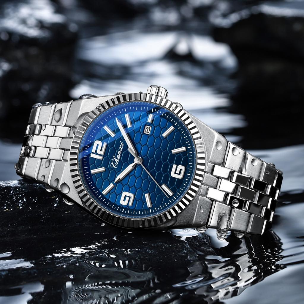 Couple Watch Luxury Quartz Watch Waterproof Watch Lover Gift Night Light Classic Date Week Clock His Her Watch