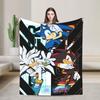 Sonices the H-Hedgehogs Shadow Soft Blankets Kids Adult Plush Throw Blanket Novelty Couch Chair Flannel Bedspread Sofa Bed Cover