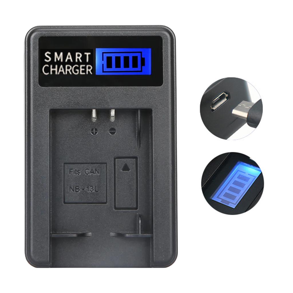 Компактное ABS NB 13L Зарядное устройство для аккумулятора камеры с ЖК-дисплеем для Canon G5X G7X Камера Вариант зарядки USB-зарядное устройство