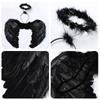 Black White Red Pink Feather Wings 55x40CM Halloween Costume Fancy Dress Props  Christmas