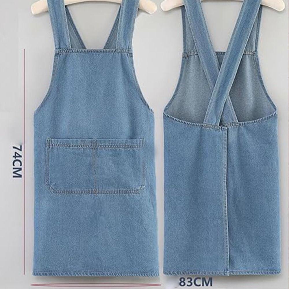 Cross Strap Style Apron Sleeveless Cooking Apron Fashion Catering Waiter Work Clothes  Unisex