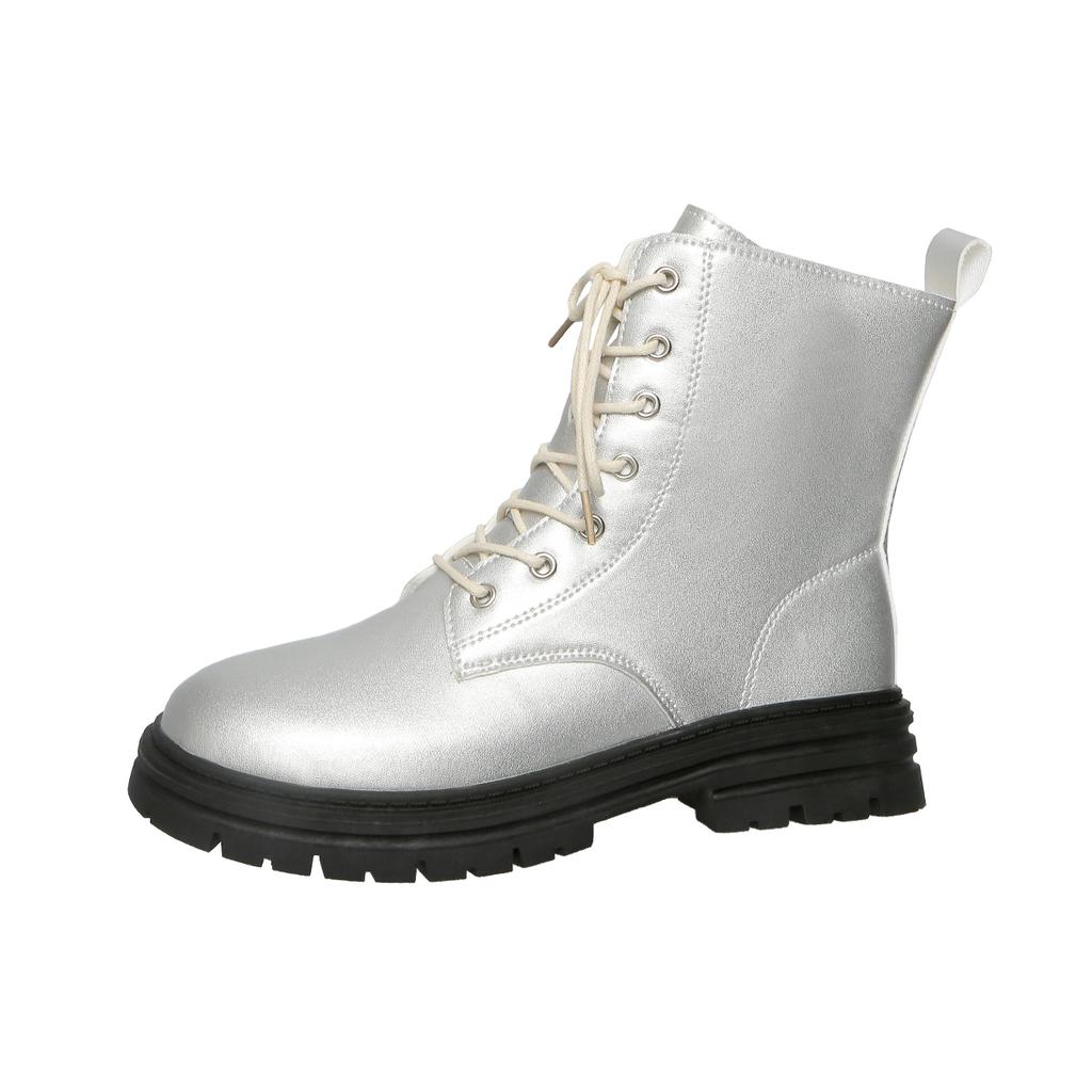 Autumn and Winter New European and American Women's Boots Thick Soled Height Increasing Women's Minimalist Fashion Boots 42