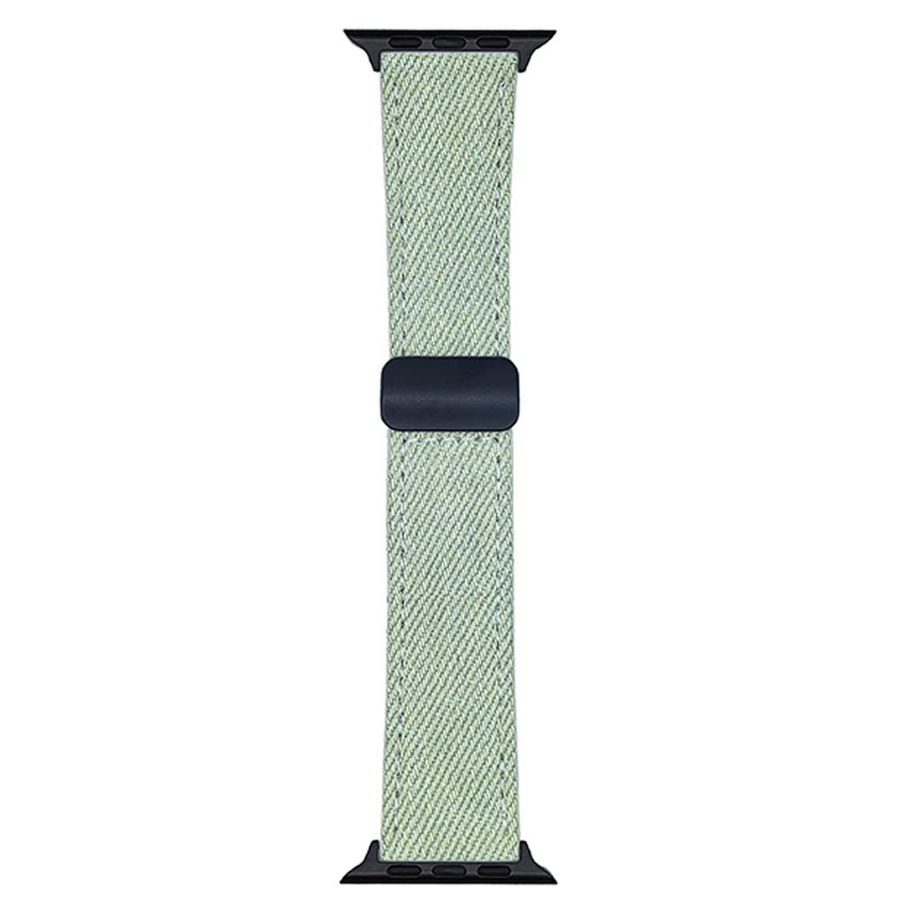 Watch Band For Apple Watch Series 10 Ultra 9 8 7 SE 6 5 4 3 2 1 46mm 49mm 45mm 44mm 42mm Magnetic Buckle Leather Nylon Wrist Strap