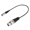 Mini XLR 3pin Male to XLR 3pin Female Aluminum Foil Shielded Copper Wire Audio Cable