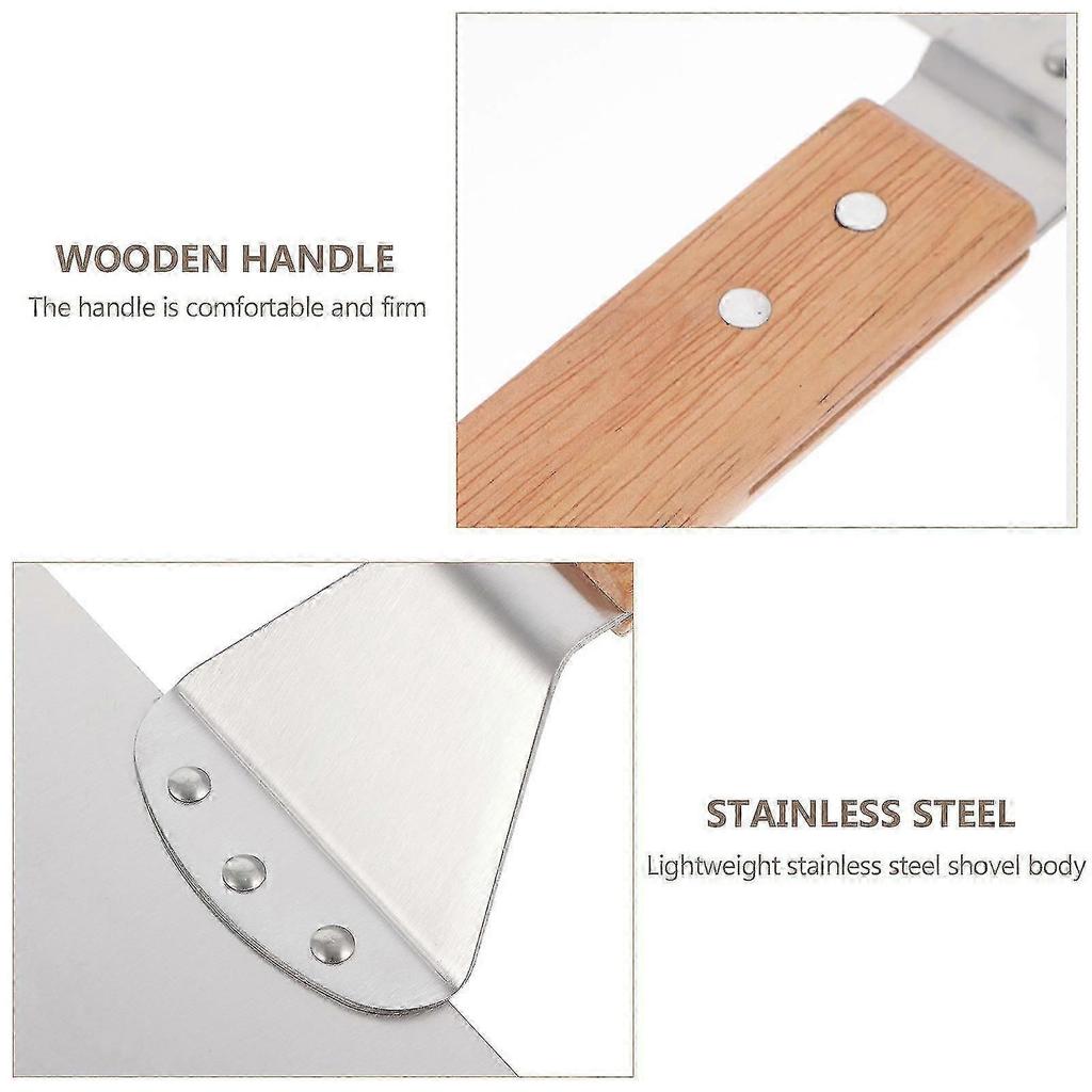 Tool Trays Pizza Lifter Stainless Steel Turner Spatula Pizza Spatula Paddle Griddle Scraper Stainless Steel Pizza Paddle