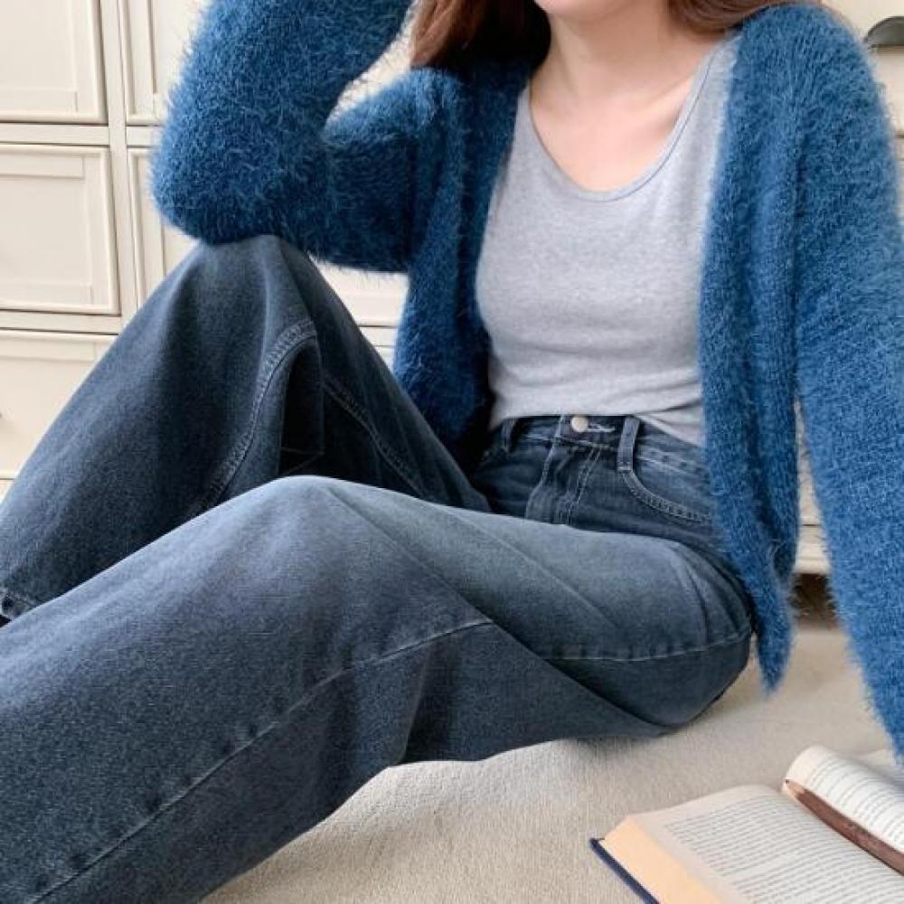 Open Run Women S waShed Black Wide Denim pantS Fall