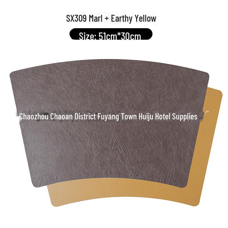 Двусторонние кожаные плейсматы в скандинавском стиле: Нескользящие, водонепроницаемые, теплоизоляционные подкладки для столов дома и в отеле