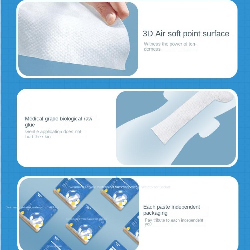 PU Women Private Patches Breathable Waterproof Sticker Safe Swimming Private Sticker