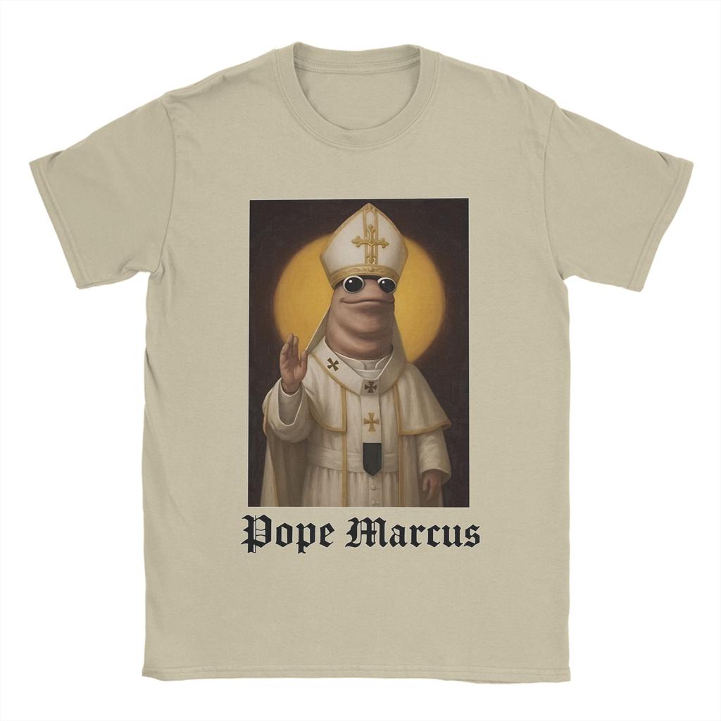 Pope Marcus Marcus The Worm T-Shirt Hippie T Shirts Short-Sleeved Vintage Tops Beach Pure Cotton O-Neck Plus Size Top Tees